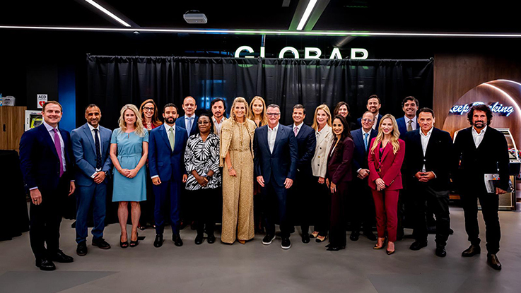 Globant e a Rainha Máxima da Holanda.