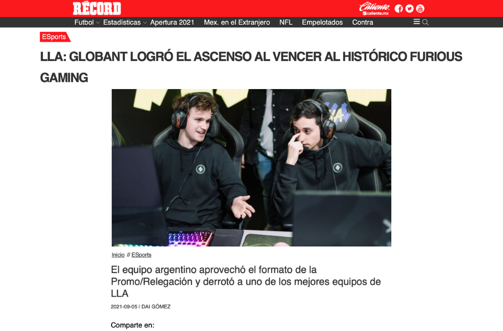 Globant logró el ascenso al vencer al histórico Furious Gaming