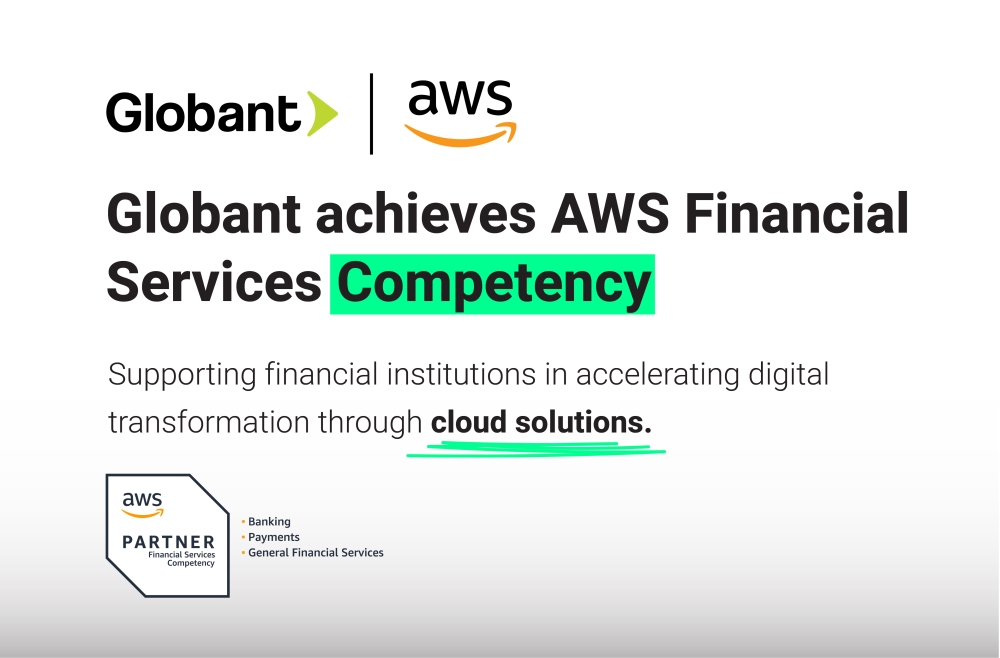 Globant achieves the AWS Financial Services Competency